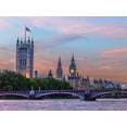 thumbnail image 2 of Frank, Assaf 18x15 White Modern Wood Framed Museum Art Print Titled - Westminster Abby from river thames, London, UK, 2 of 4