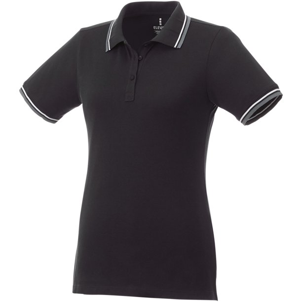 Elevate - Polo Fairfield para Mujer (Negro, Gris Jaspeado, Blanco)