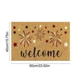 thumbnail image 3 of Independence Day Doormat | Absorbent Stain-Resistant Nonslip Rug | Mesh Silicone Backing Bathroom Mat | Dust-Proof Floor Mat for Home Entryway Indoor Outdoor Use, 3 of 6