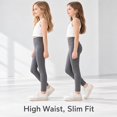 thumbnail image 5 of CALLINOX Girls Leggings High Waist Stretch Athletic Yoga Pants With Pockets For Kids 4T-16, 5 of 7