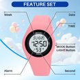 thumbnail image 5 of SKMEI Digital Watch Outdoor Sport Multifunction Watches Waterproof Chronograph with Alarm Luminous for Teens Students Ages 5-16, 5 of 9