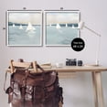 thumbnail image 4 of Stupell Industries Sailboats Grey Nautical Ocean View Coastal Painting White Framed Art Print Wall Art, Set of 2, 4 of 5