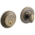 thumbnail image 1 of Baldwin 8231050PAT Evolved Traditional Deadbolt, Satin Brass & Black, 1 of 1