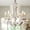 Distressed White, variant on Dawn Whisper French Country Chandeliers Rustic Distressed Wood 5 Lights for Dining Room Kitchen Living Room Bedroom