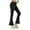 Black, variant on Flare Leggings for Womens Stretchy Slim Fit Leg Pants High Waisted Dance Yoga Flared Leggings Skinny Pull On Work Pants Office Casual Slacks Skinny Jean Leggings