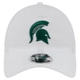 thumbnail image 2 of Men's New Era White Michigan State Spartans Active Ripstop 9TWENTY Adjustable Hat, 2 of 5