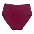 thumbnail image 3 of Sakmal High Waisted Underwear for Women Cotton Briefs Panties Soft Red Panties for Women M, 3 of 4