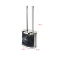 thumbnail image 2 of Better Homes & Gardens, Metal Toilet Bowl Brush and Plunger Set, Brushed Nickel, 2 of 8
