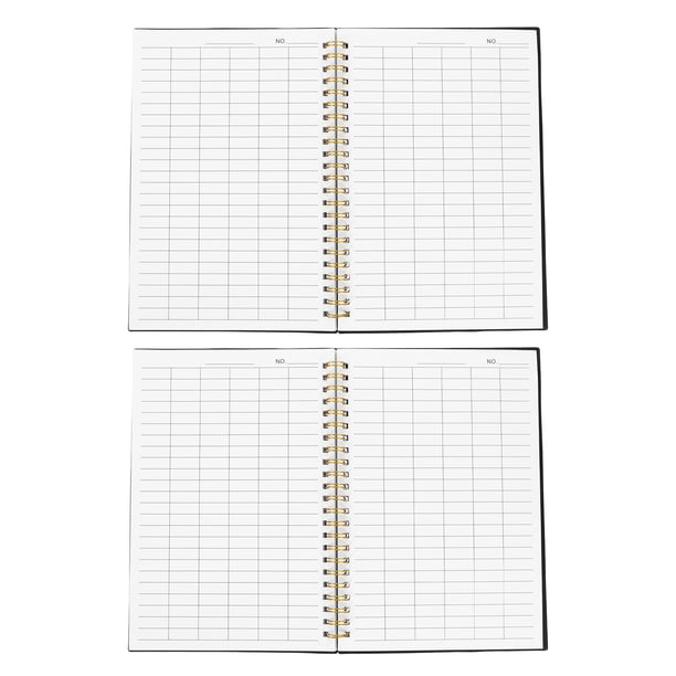 GOOHOCHY 2 libros de contabilidad - Cuaderno de seguimiento de gastos - Planificador financiero para presupuestos - Libro de registro de ingresos y gastos para contabilidad personal y empresarial