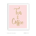 thumbnail image 1 of Tea & Coffee Blush Pink Gold Glitter Print Wedding Party Signs, 1 of 1