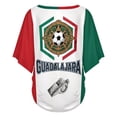 thumbnail image 6 of Soccer Cup 2026 Jersey MEXICO Soccer for Women with Colombia Flag Color Block and V Neck Short Sleeves Featuring Breathable Fabric for Tailgating Events Beach Outings Summer Festivals Sky Blue XXL, 6 of 6