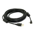 thumbnail image 2 of 3X Mini USB Tipo B 5 Macho Angulo Recto de 90 Grados A USB 2.0 Macho Cable de Datos con Nucleo de Ferrita 5 Metros, 2 of 5