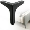 thumbnail image 6 of A Metal Support Leg Metal Furniture Legs Modern Feet Black for Sofa Cabinet Chair Bed, 6 of 9