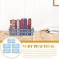 thumbnail image 4 of FUTUREORYY 5Pcs Small Baskets For Shelves Plastic Blue Scratch-resistant Office Supplies, 4 of 5