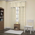 thumbnail image 2 of Eclipse Thermaback Blackout Wavy Chevron Rod Pocket Single Curtain Panel, Yellow, 42x63, 2 of 3