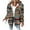 02#Brown, variant on Dwralegc Jckets for Women with Hood Fleece Lined Long Sleeve Shackets Plaid Hooded Shacket Jackets Flannel Casual Coat Winter Christmas Jacket with Pockets Clearance Brown 2XL