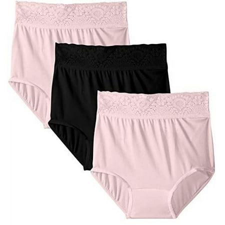 Lacy Skamp Brief (Pack of 3) (2 Rosewood / 1 Black)