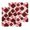 Dark Red, variant on Blue Geometric Moroccan Kitchen Dish Towels for Drying Dishes Set of 3, Abstract Art Blue Ombre Modern Waffle Weave Microfiber Hand Tea Bathroom Towels Quick Dry & Absorbent Towel 15.7x23.6