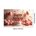 thumbnail image 3 of Golden Stars Happy 80th Birthday Celebration Banner for Party Backdrop and Decorations Ideal for Photography Background Birthday Party Supplies, 3 of 8