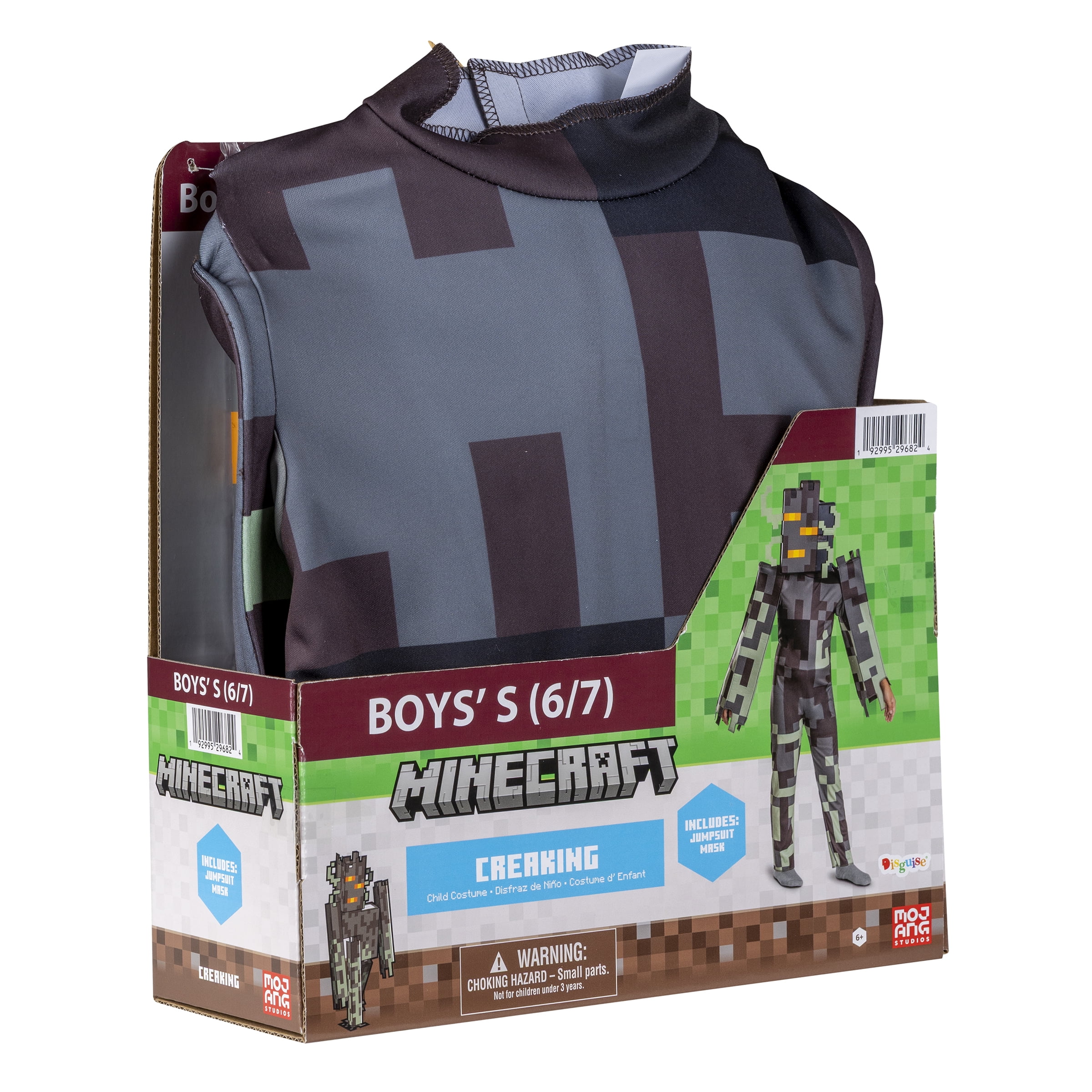 Minecraft Creaking Halloween Costume for Children, Boys Size S (6/7), by Disguise