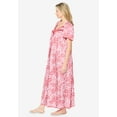 thumbnail image 3 of Only Necessities Plus Size Long Silky Lace-Trim Gown, 3 of 6