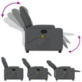thumbnail image 3 of vidaXL Fauteuil Inclinable de Massage en Similicuir Gris, 3 of 5
