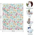 thumbnail image 4 of Pioneer Flower Blanket,Comfortable Soft Flannel Throw Blanket,All Season,Warm Lightweight Blankets for Sofa Bed Couch Living Room Chair,30"x40"(80x100cm), 4 of 4