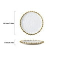 thumbnail image 2 of Assiette Ronde avec Bord Perlé pour Anniversaire Mariage, 2 of 7