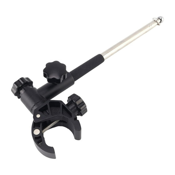 Kit de montaje de mástil de bandera telescópico para barco de 1,2 m con rieles de 0,6 a 1,75 pulgadas y rotación de 360 grados Abrazadera en C