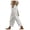 White, variant on Linen Pants Womens with Drawstring Petite Summer Beachwear Lightweight Elastic Waist Pants White 2XL