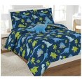thumbnail image 2 of Fancy Linen Comforter Set Dinosaurs Blue Light Blue Grey Green New # Dinosaur Blue (Full Comforter), 2 of 3