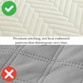 thumbnail image 5 of Southshore Fine Linens Oversized Quilt Bedding Set lightweight, prewash fabric soft coverlet bedspread 2-Piece with One matching sham (68 in wide x 98 in long), Chevron Alabaster, Twin / Twin XL, 5 of 9