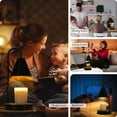 thumbnail image 4 of Beslands Electric Serenity Candle Warmer Lamp - Timer & Dimmable Light, 2 Bulbs,No Smoke Scented Wax Melter for Various Jars  Modern Vintage Decor, Moth Black for mothers' day gift, 4 of 6