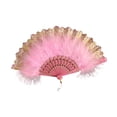 thumbnail image 4 of Ventilador plegable de mano Yuyangstore de plumas elegante y creativo 40 x 23 cm, 4 of 7