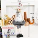 thumbnail image 1 of Muñecos navideños de gran tamaño, muñecos de nieve retráctiles de Papá Noel, alces, figuras navideñas, decoración navideña, regalo para niños, adorno para árbol de Navidad, 1 of 5