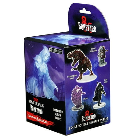 D&D Icons of the Realms Miniatures: Boneyard Booster (Set 18) - 4 Miniatures, Randomly Assorted, Prepainted, RPG, Dungeons & Dragons