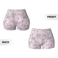 thumbnail image 4 of KLL Llama Unicorn and Rainbow Pattern Workout Shorts for Women Scrunch Short Gym Yoga Running Sport Active Exercise Fitness Shorts, 4 of 8