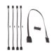 thumbnail image 1 of 5pcs For 4pin Rgb To Standard Argb 3-pin 5v Adapter Connector Rgb Cable 25cm, 1 of 4