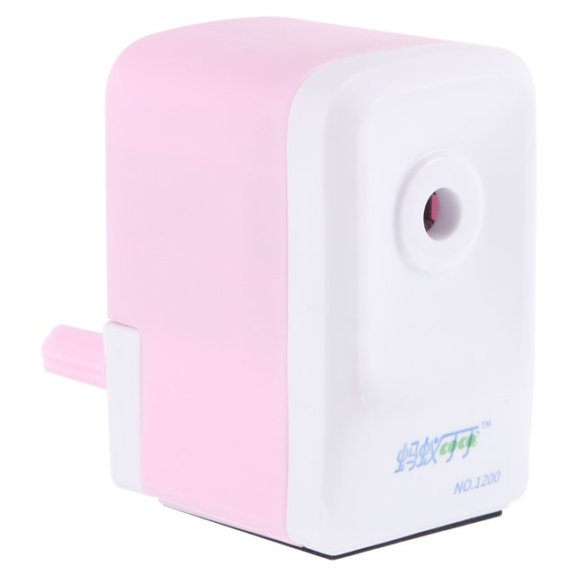 Unique Bargains Pencil Sharpening Machine, Hand Crank Pencil Sharpener Manual Pencil Sharpeners Cutter Style 1, Pink
