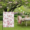 thumbnail image 6 of Pink Magnolia Flower Garden Flag 12 x 18 Inches, Watercolor Pink Floral Leaf Weather Proof Outdoor Patio Flags Double Sided Small Garden Decoration for Yard Outside Home, 6 of 9
