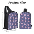 thumbnail image 3 of Rocae Cute Pig for Lightweight Chest Bag Dual Pocket, Waterproof Crossbody Sling Bag for Men and Women, 3 of 8