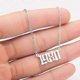 thumbnail image 4 of Birth year charm necklace 1980-2019 stainless steel pendant for anniversary gift, 4 of 5