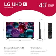 LG 43 43UA7500ZUA 4K UHD UA75 AI Smart TV (2025)