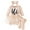Beige, variant on HWJAD Hello I'm New Here Newborn Girls Clothes Baby Girl Outfits Infant Girls Long Sleeve Romper Skirt Leg Warmer Headband Set