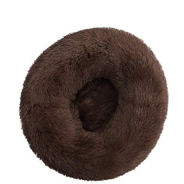 Accesorios para perros Donut Mand para perros grandes, casa de gatos, cama de felpa para mascotas, alfombrilla redonda XXL para calmar animales pequeños y medianos, 100CM Deng Xun unisex