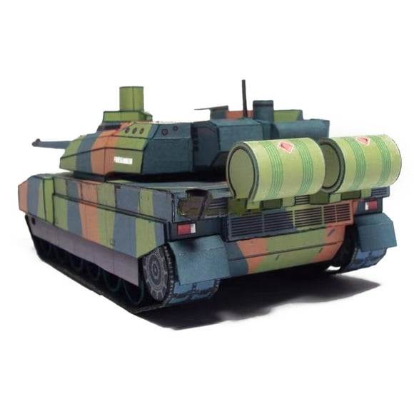 1/43 Char de Combat Principal Leclerc Français Exquis Modèle en Papier Kit de Bricolage Détaillé pour Collectionneurs et Passionnés de Militaire