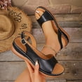 thumbnail image 4 of Norvail Orthopedic Sandals for Women, Women Walking Slippers with Arch Support Wedge Sandals Summer Dressy Open Toe Ankle Strap Platform Beach Casual Slip on Summer Going Out Shoes, 4 of 7