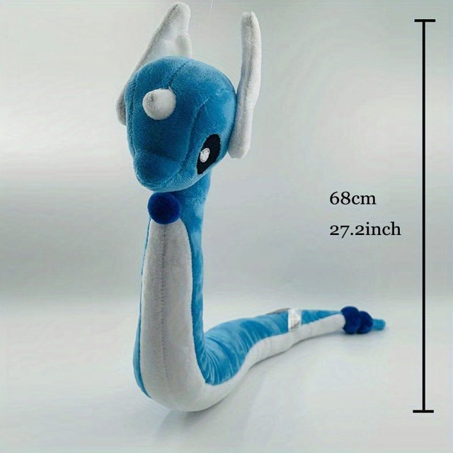 27.2inch Dragonair Dragon Plush Toy Cartoon Soft Hakuryu Stuffed Anime Animal Doll Birthday Christmas Gifts For Children Kids