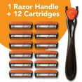 thumbnail image 3 of BIC Comfort 3 Refillable Three-Blade Razor Kit for Men, Sensitive Skin, 1 Handle and 12 Cartridges, 3 of 10