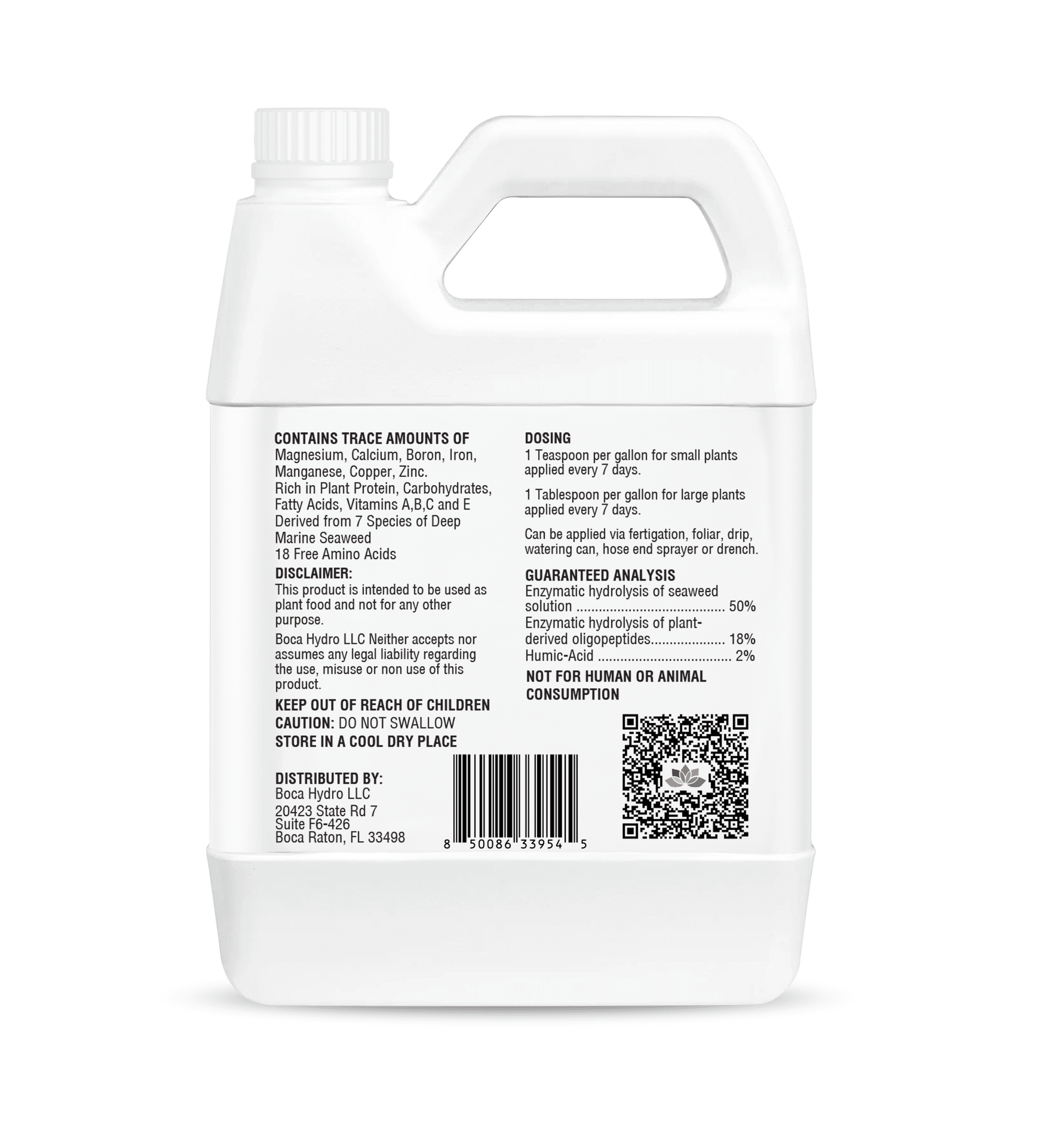 Low Tide Liquid Seaweed Extract – Organic Ascophyllum Nodosum Kelp Fertilizer | Natural Plant Growth Booster with Amino Acids, Humic Acid, Vitamins & Trace Minerals for Stronger Roots, Leaves & Bloom